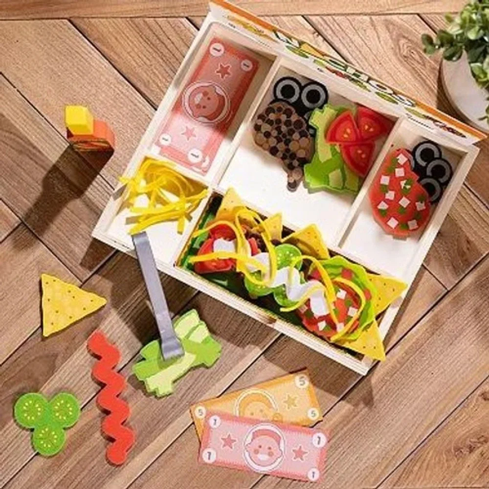 Melissa & Doug Nachos Wooden Play Food Set Multicolor Kids NEW